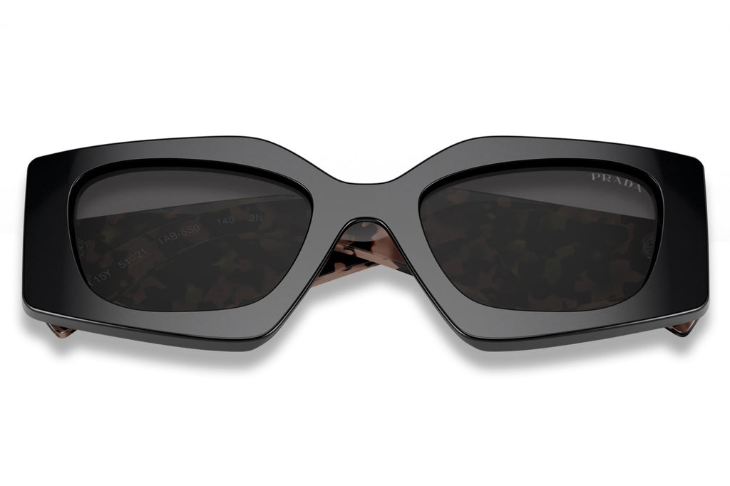 Prada - PR 15YS Sunglasses Black with Dark Grey Lenses (1AB5S0)