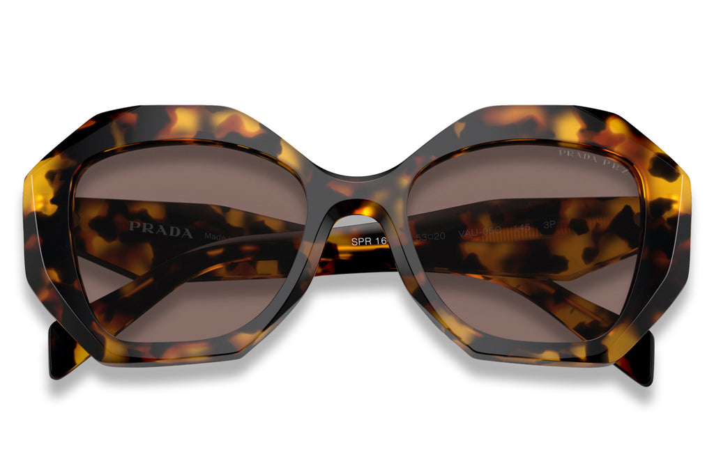 Prada - PR 16WSF (Low Bridge Fit) Sunglasses Honey Tortoise with Light Brown Polar Lenses (VAU05C)