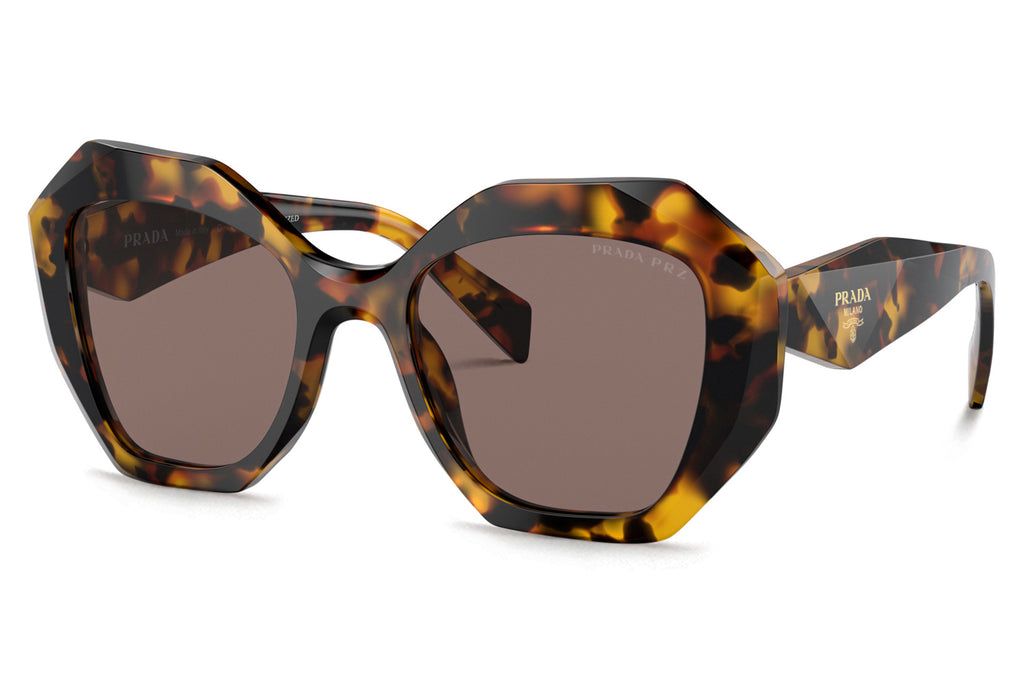 Prada - PR 16WSF (Low Bridge Fit) Sunglasses Honey Tortoise with Light Brown Polar Lenses (VAU05C)