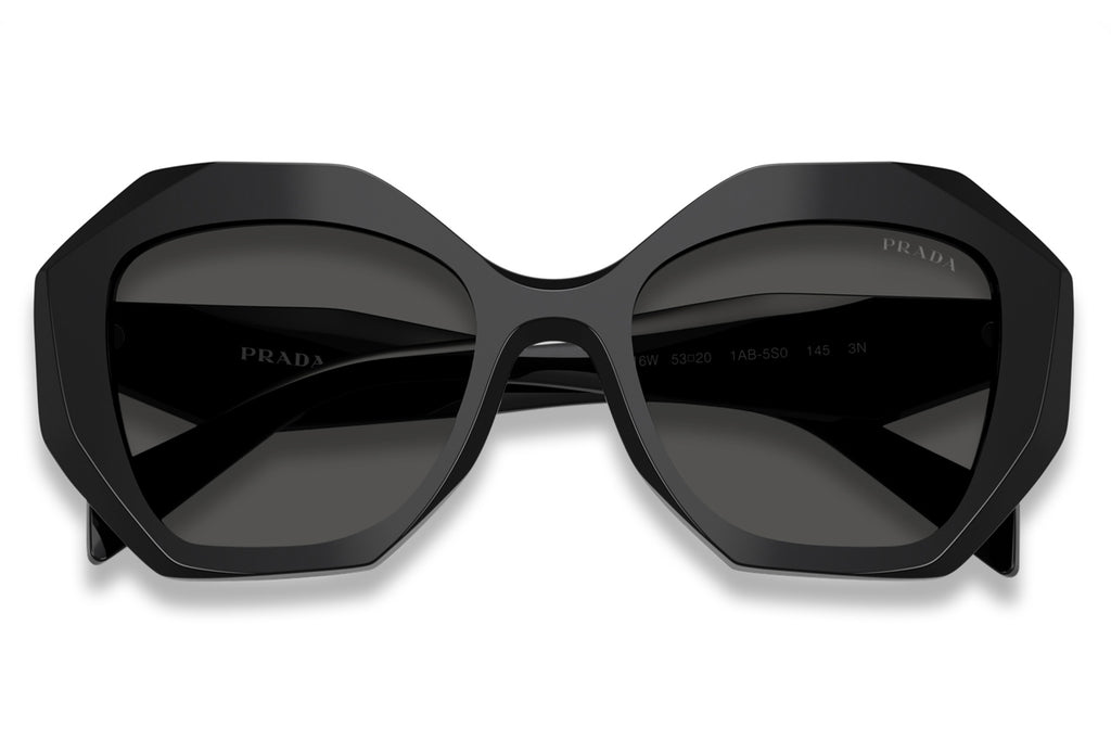 Prada - PR 16WS Sunglasses Black with Dark Grey Lenses (1AB5S0)