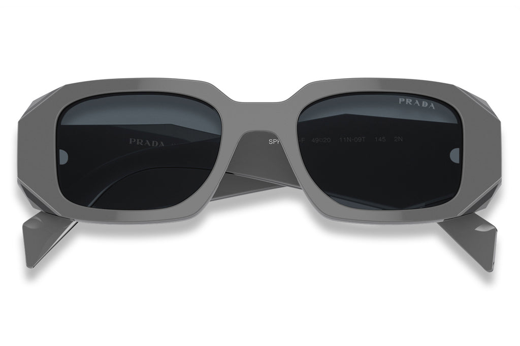Prada - PR 17WSF (Low Bridge Fit) Sunglasses Marble Black with Dark Grey Lenses (11N09T)
