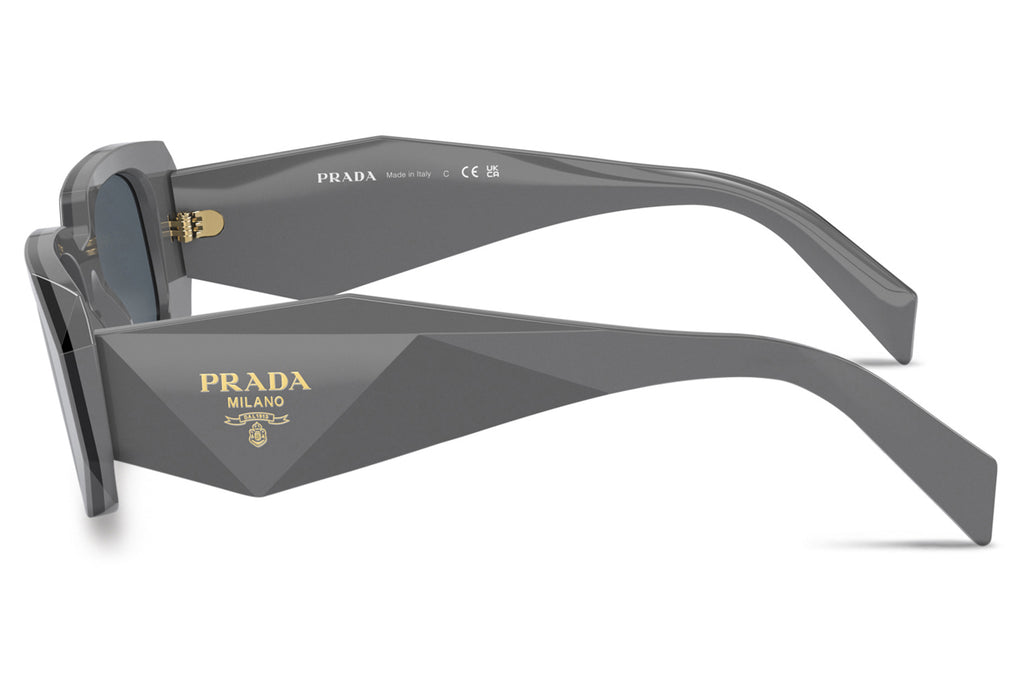 Prada - PR 17WSF (Low Bridge Fit) Sunglasses Marble Black with Dark Grey Lenses (11N09T)