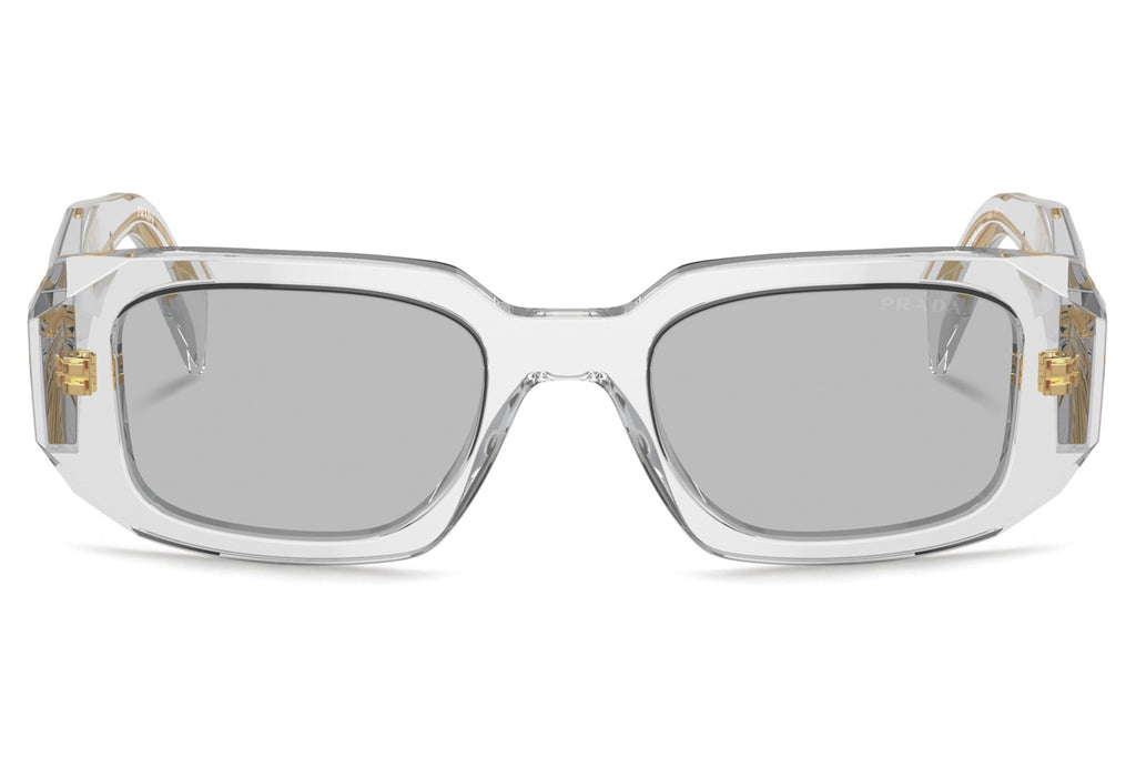 Prada - PR 17WSF (Low Bridge Fit) Sunglasses Transparent Grey with Light Grey Lenses (12R30B)