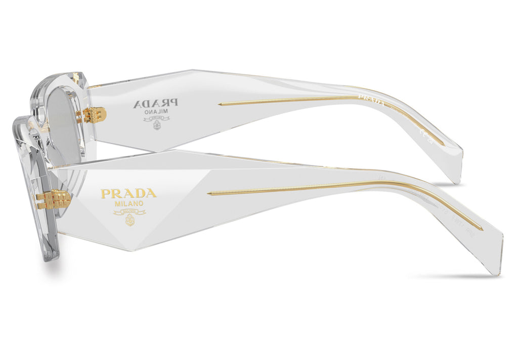Prada - PR 17WSF (Low Bridge Fit) Sunglasses Transparent Grey with Light Grey Lenses (12R30B)