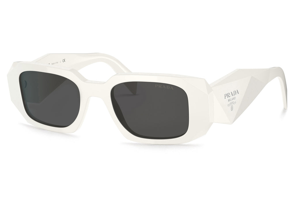 Prada - PR 17WSF (Low Bridge Fit) Sunglasses Talc with Dark Grey Lenses (1425S0)
