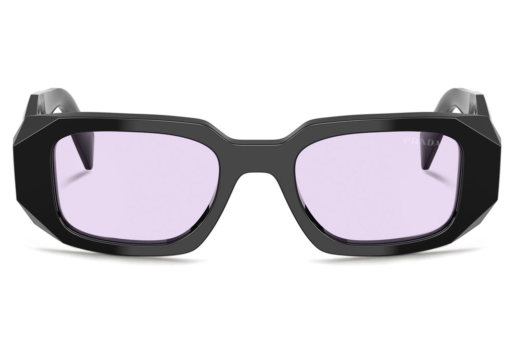 Prada - PR 17WSF (Low Bridge Fit) Sunglasses Black with Violet Lenses (16K40J)