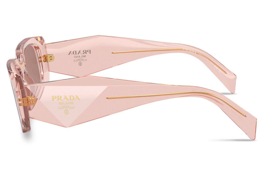 Prada - PR 17WSF (Low Bridge Fit) Sunglasses Transparent Peach with Light Brown Lenses (19Q10D)