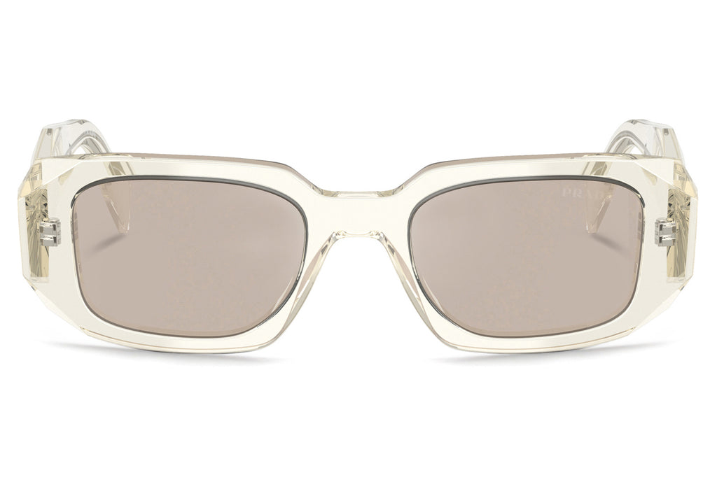 Prada - PR 17WSF (Low Bridge Fit) Sunglasses Transparent Champagne with Platino Lenses (19X30N)