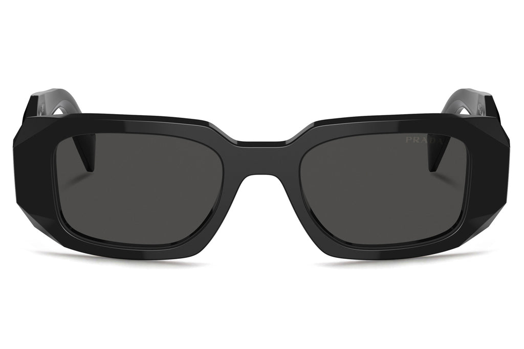 Prada - PR 17WSF (Low Bridge Fit) Sunglasses Black with Dark Grey Lenses (1AB5S0)