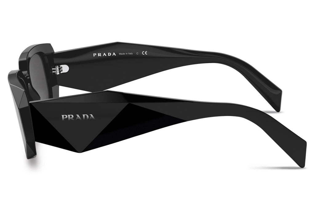 Prada - PR 17WSF (Low Bridge Fit) Sunglasses Black with Dark Grey Lenses (1AB5S0)