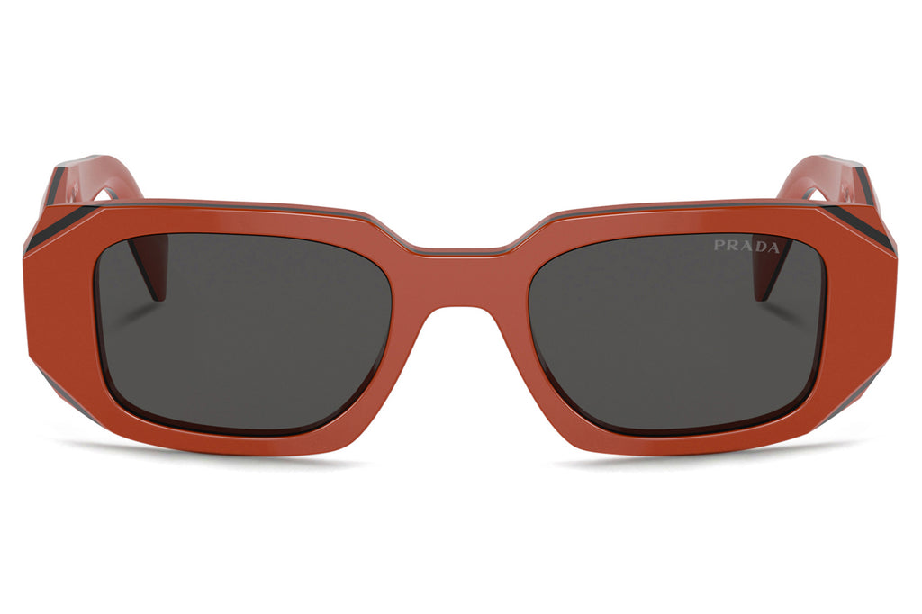 Prada - PR 17WS Sunglasses Orange/Black with Dark Grey Lenses (12N5S0)