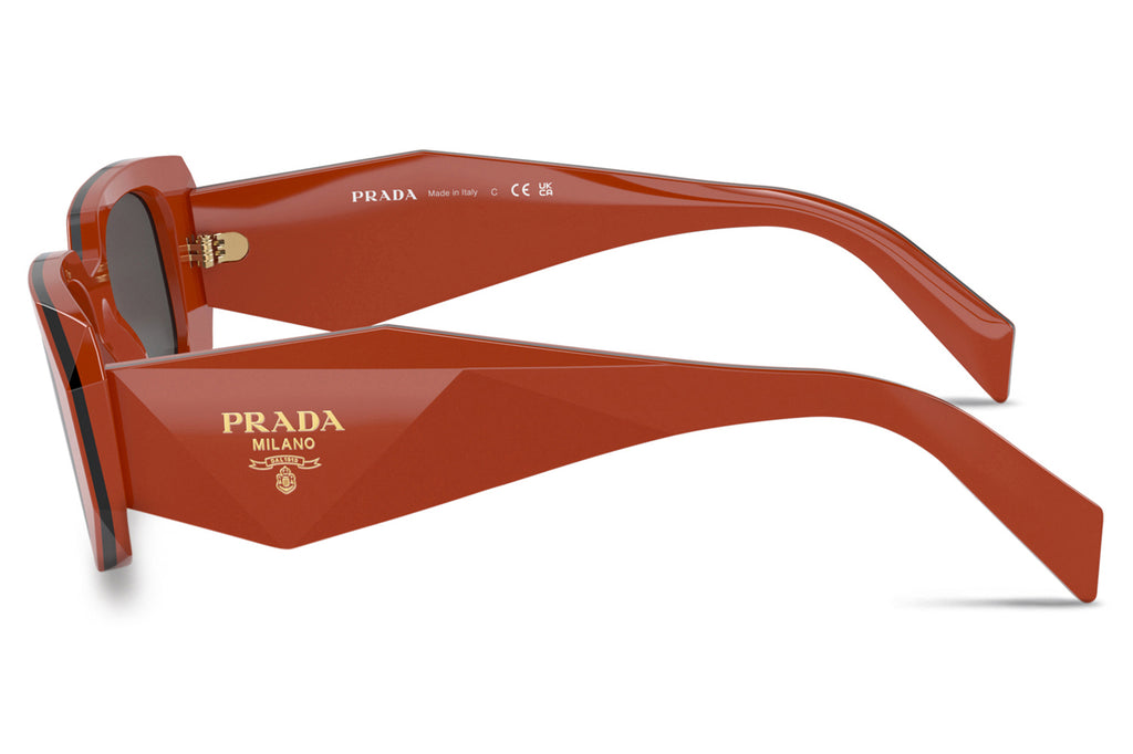 Prada - PR 17WS Sunglasses Orange/Black with Dark Grey Lenses (12N5S0)