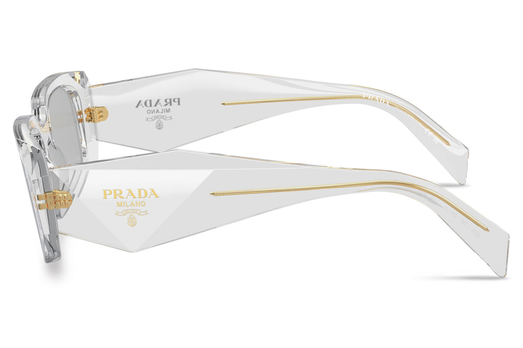 Prada - PR 17WS Sunglasses Transparent Grey with Light Grey Lenses (12R30B)