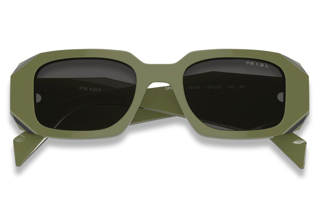 Prada - PR 17WS Sunglasses Sage/Black with Dark Grey Lenses (13N5S0)