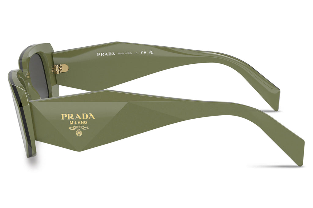 Prada - PR 17WS Sunglasses Sage/Black with Dark Grey Lenses (13N5S0)