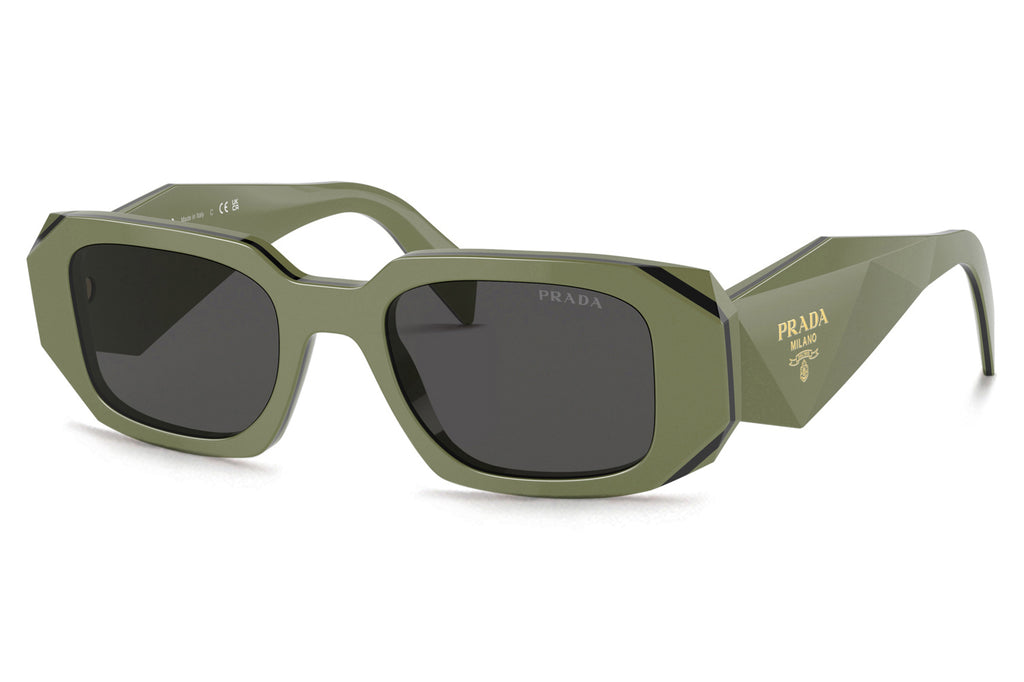 Prada - PR 17WS Sunglasses Sage/Black with Dark Grey Lenses (13N5S0)