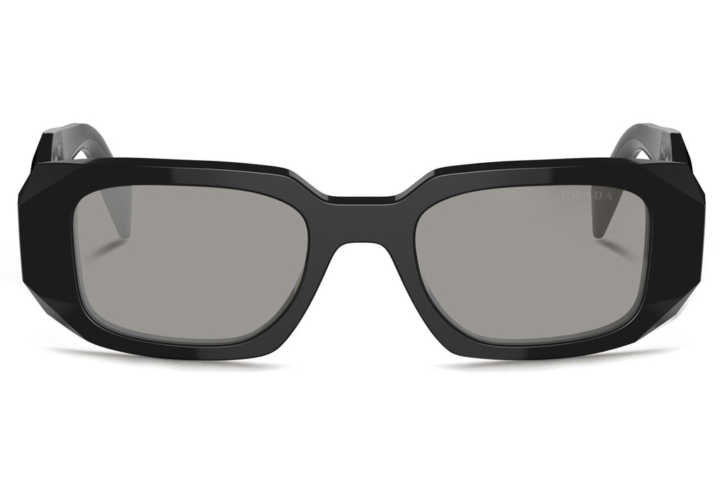 Prada - PR 17WS Sunglasses Black with Light Grey Mirror Silver Lenses (1AB2B0)