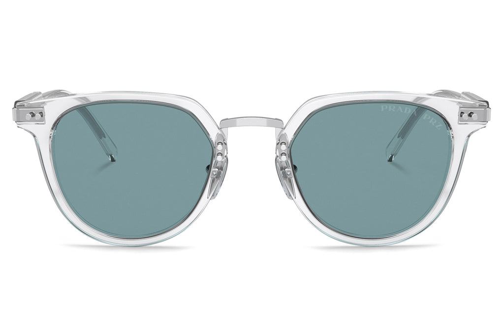 Prada - PR 17YS Sunglasses Crystal with Green Polar Lenses (2AZ04D)