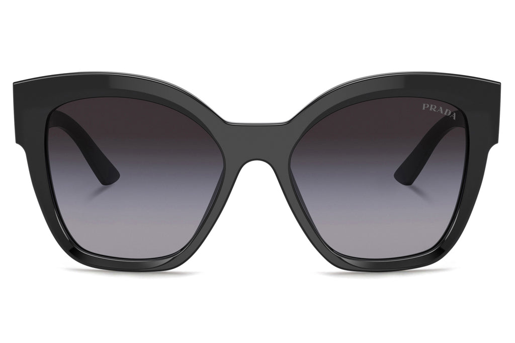 Prada - PR 17ZSF (Low Bridge Fit) Sunglasses Black with Grey Gradient Lenses (1AB09S)