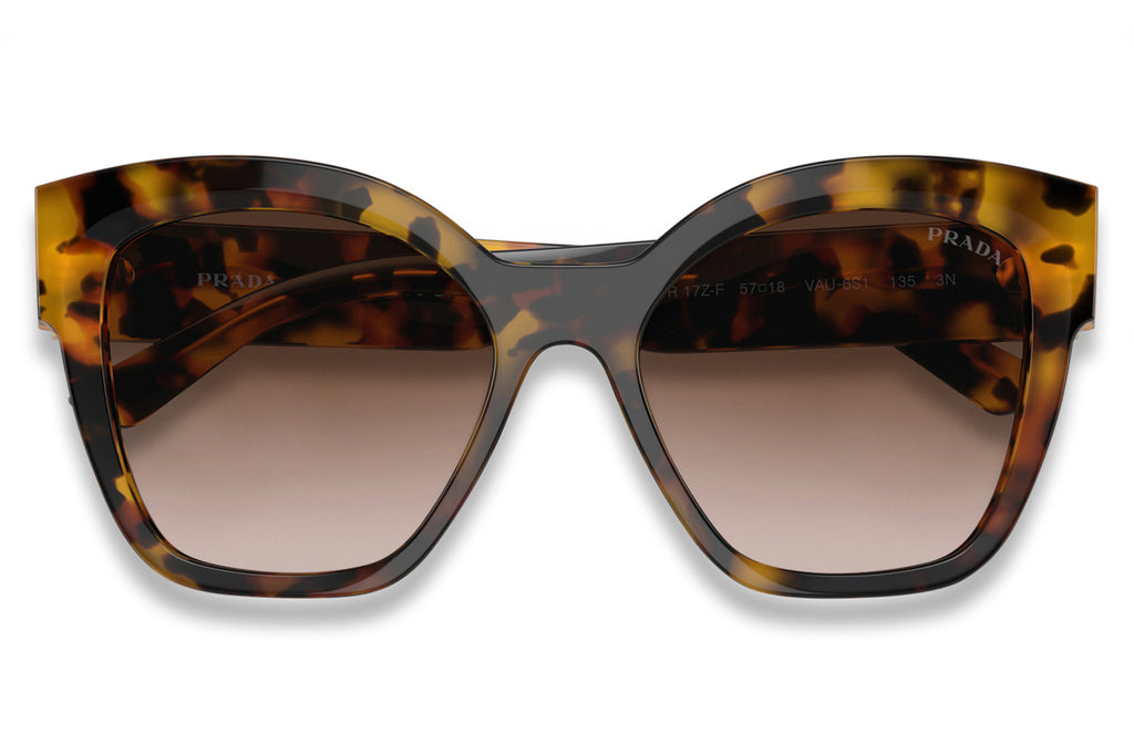 Prada - PR 17ZSF (Low Bridge Fit) Sunglasses Honey Tortoise with Brown Gradient Lenses (VAU6S1)