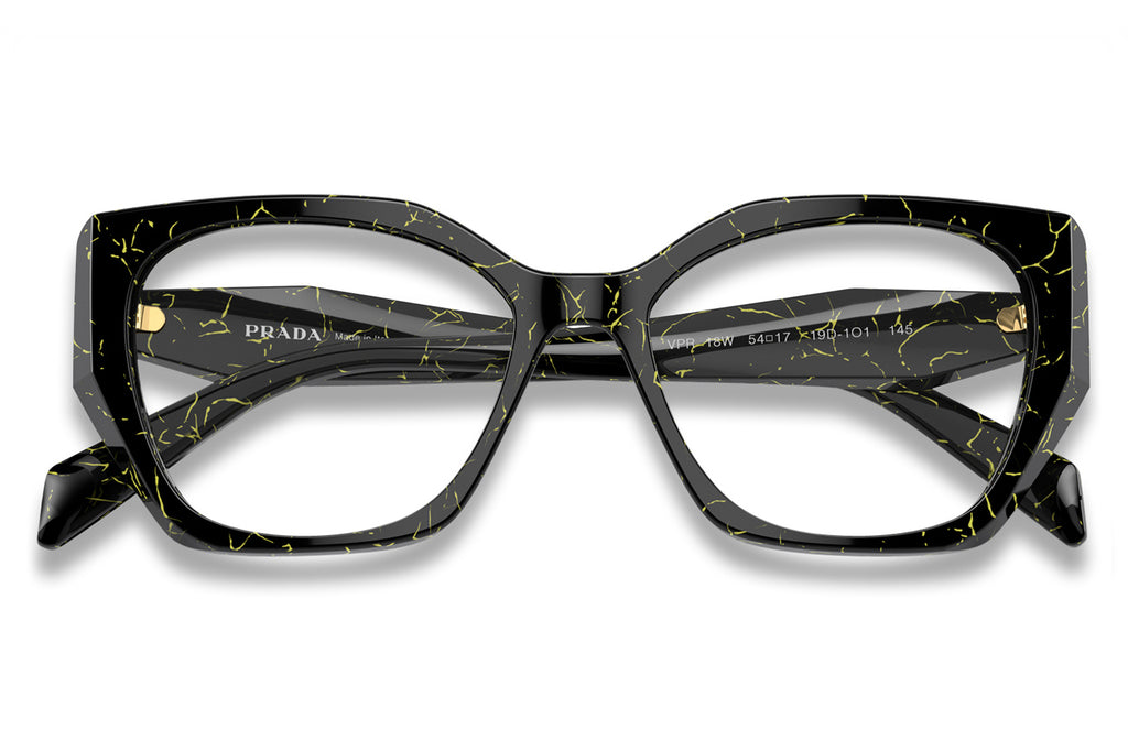 Prada - PR 18WV Eyeglasses Black/Yellow Marble (19D1O1)
