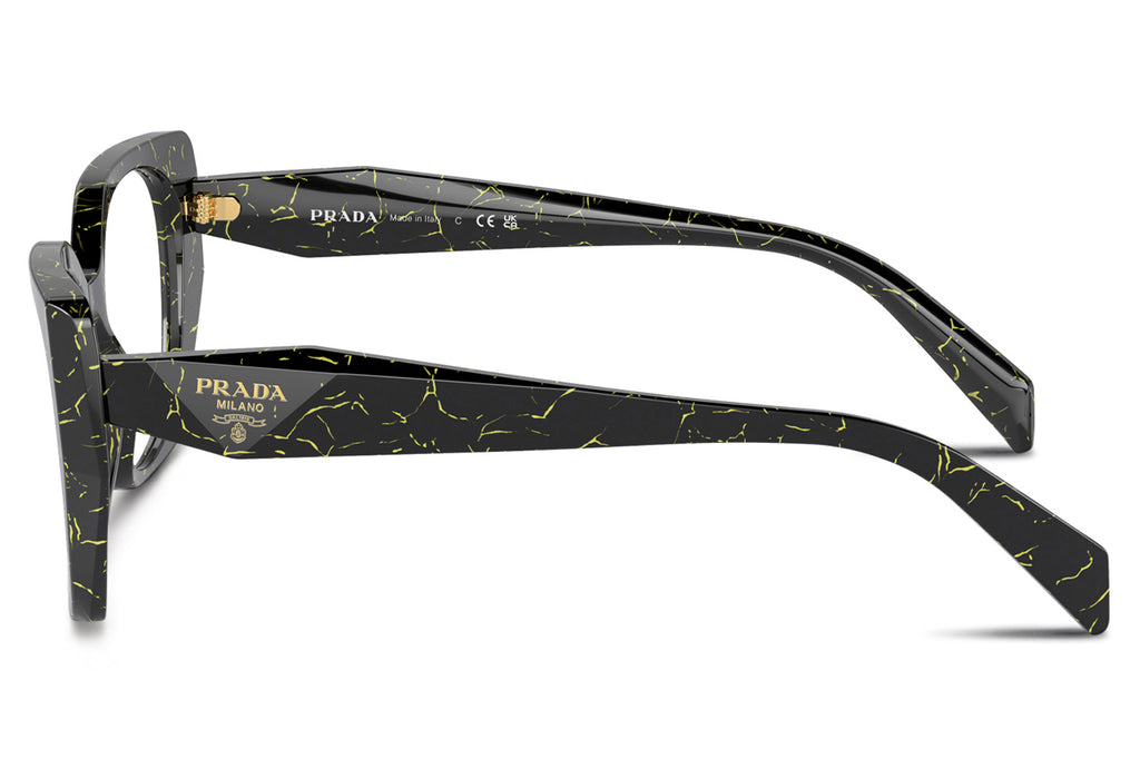 Prada - PR 18WV Eyeglasses Black/Yellow Marble (19D1O1)