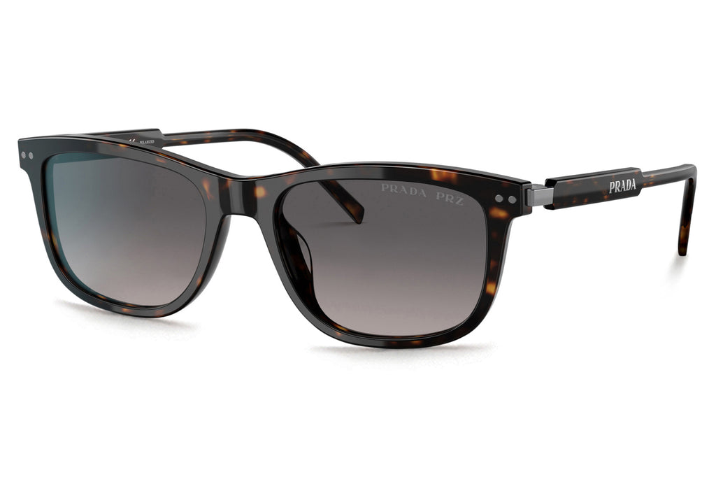 Prada - PR 18YS Sunglasses Havana with Grey Gradient Polar Lenses (2AU09G)