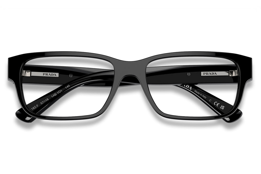 Prada - PR 18ZVF (Low Bridge Fit) Eyeglasses Black (1AB1O1)