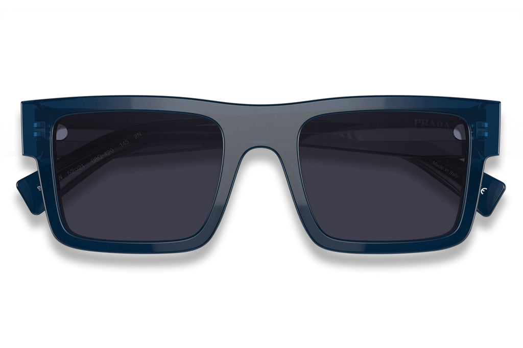Prada - PR 19WS Sunglasses Crystal Blue with Blue Lenses (08Q420)