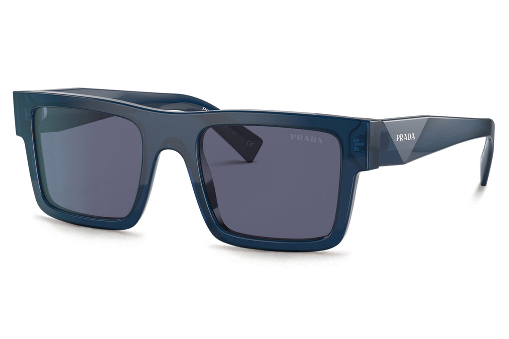 Prada - PR 19WS Sunglasses Crystal Blue with Blue Lenses (08Q420)