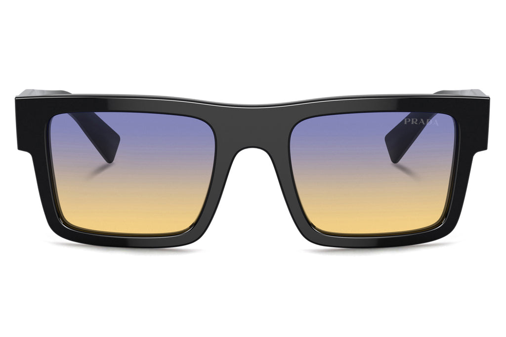 Prada - PR 19WS Sunglasses Black with Yellow/Dark Blue Lenses (1AB06Z)
