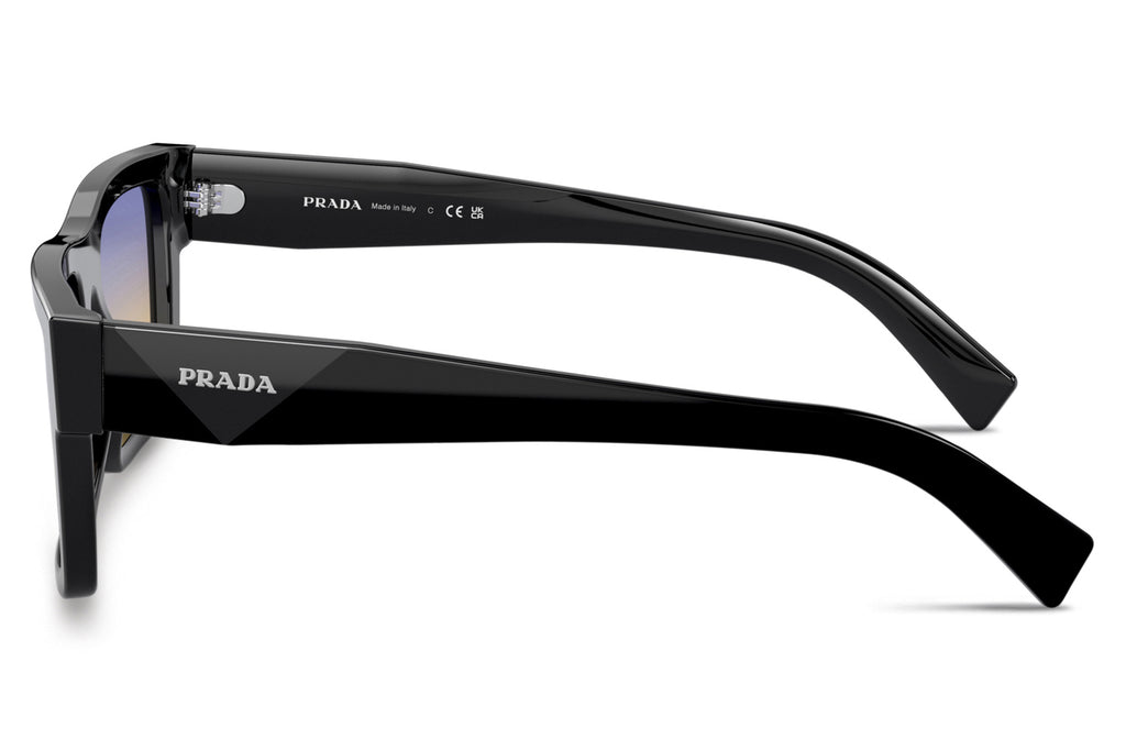 Prada - PR 19WS Sunglasses Black with Yellow/Dark Blue Lenses (1AB06Z)