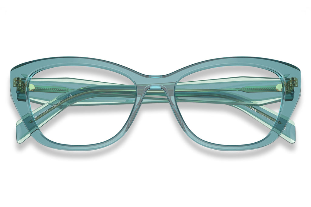 Prada - PR 19WV Eyeglasses Crystal Peacock (16J1O1)