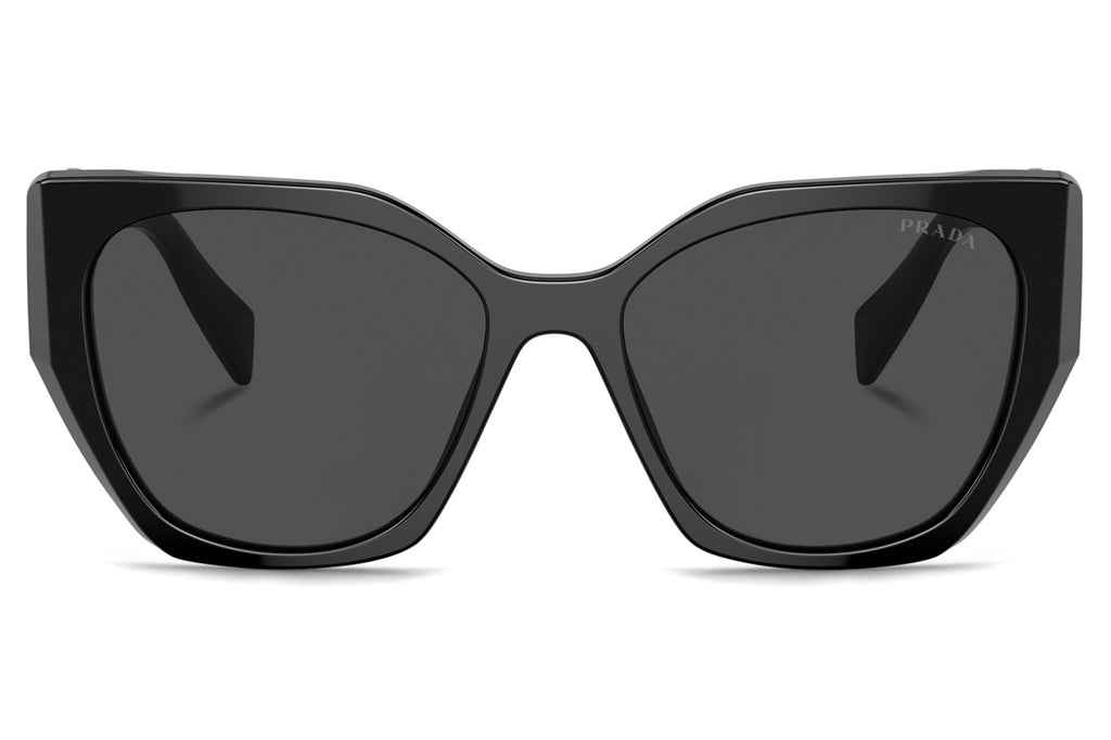 Prada - PR 19ZSF (Low Bridge Fit) Sunglasses Black with Dark Grey Lenses (1AB5S0)