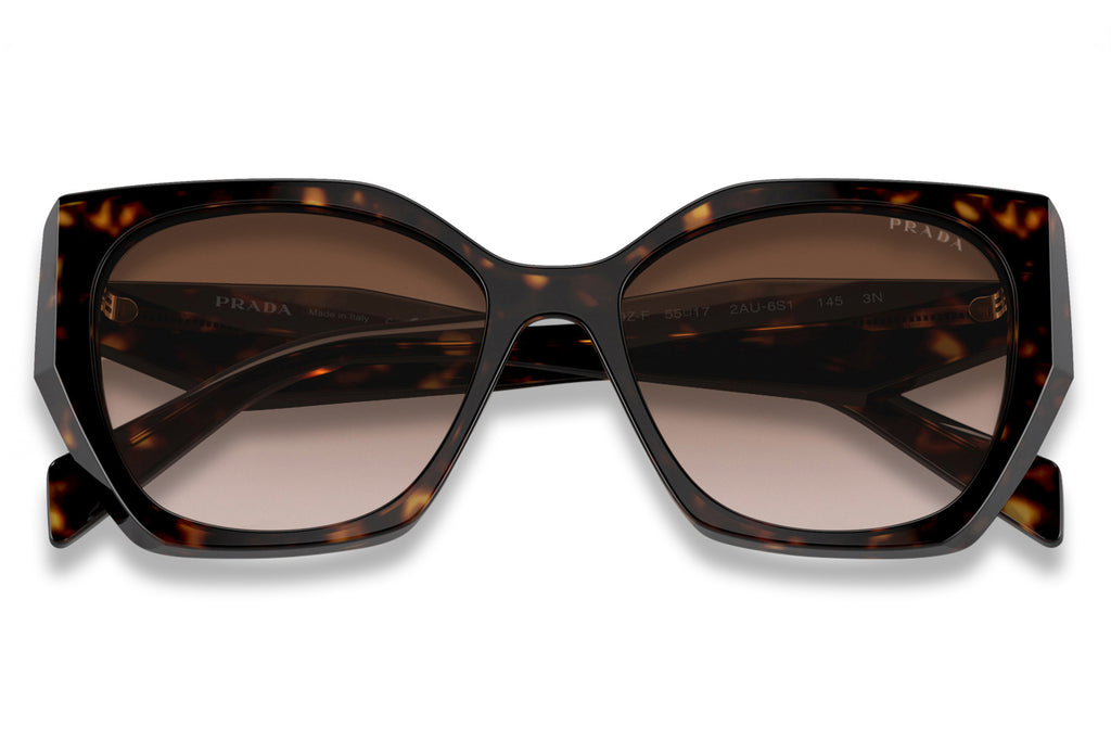 Prada - PR 19ZSF (Low Bridge Fit) Sunglasses Tortoise with Brown Gradient Lenses (2AU6S1)