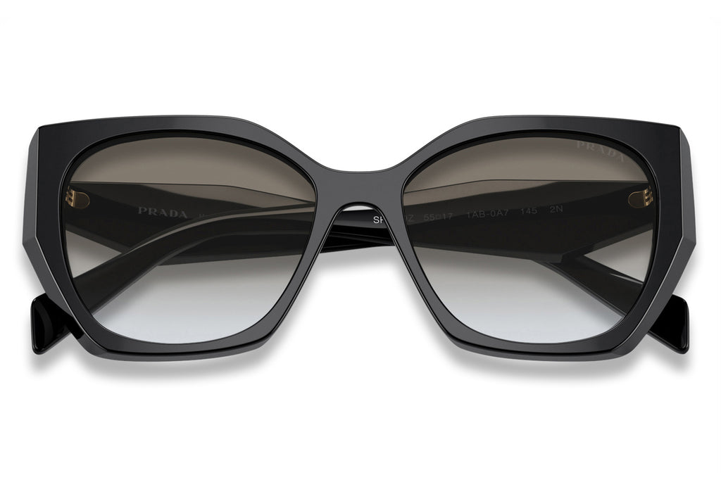 Prada - PR 19ZS Sunglasses Black with Grey Gradient Lenses (1AB0A7)