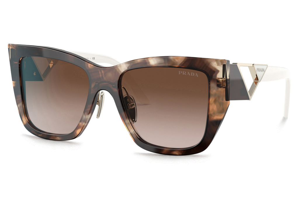 Prada - PR 21YS Sunglasses Caramel Tortoise with Brown Gradient Lenses (07R6S1)