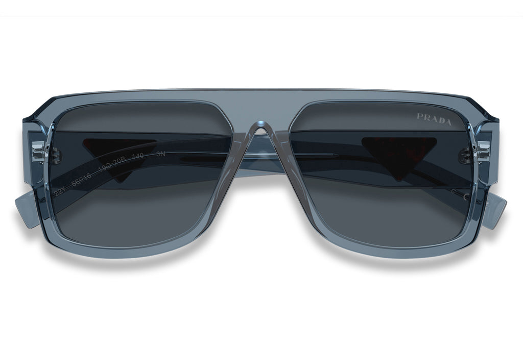 Prada - PR 22YS Sunglasses Transparent Grey with Dark Grey Lenses (19O70B)
