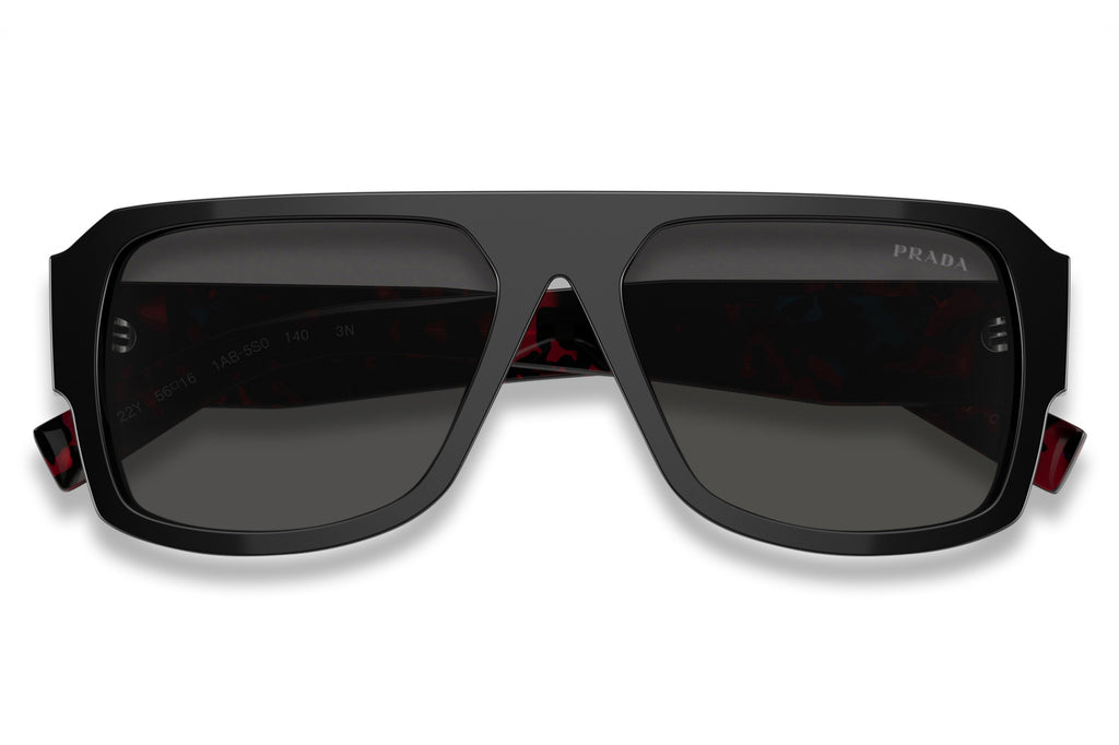 Prada - PR 22YS Sunglasses Black with Dark Grey Lenses (1AB5S0)