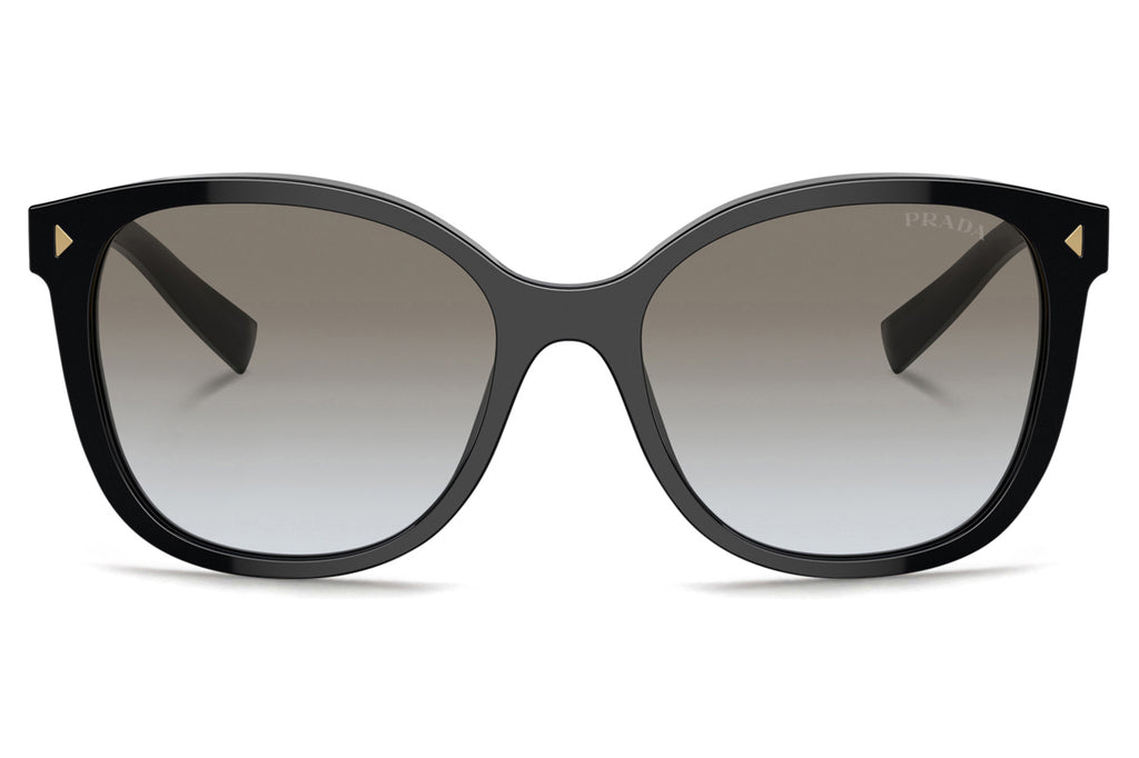 Prada - PR 22ZSF (Low Bridge Fit) Sunglasses Black with Grey Gradient Lenses (1AB0A7)