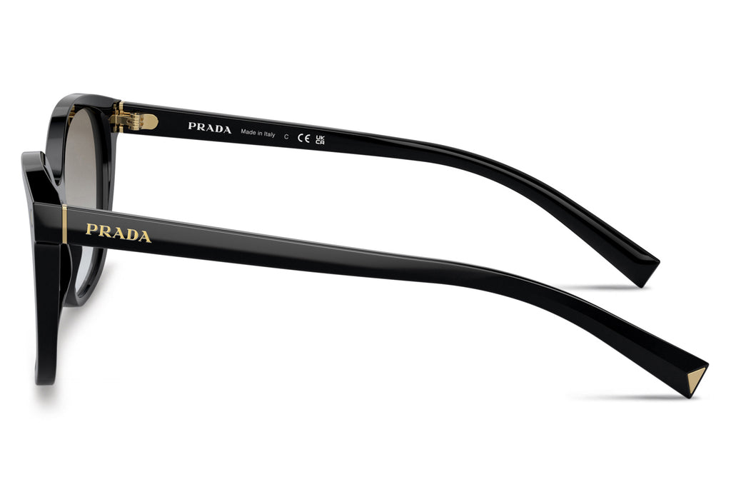 Prada - PR 22ZSF (Low Bridge Fit) Sunglasses Black with Grey Gradient Lenses (1AB0A7)