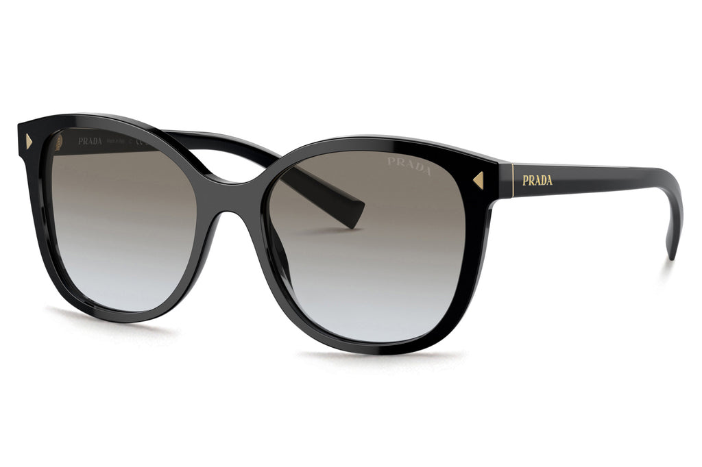 Prada - PR 22ZSF (Low Bridge Fit) Sunglasses Black with Grey Gradient Lenses (1AB0A7)