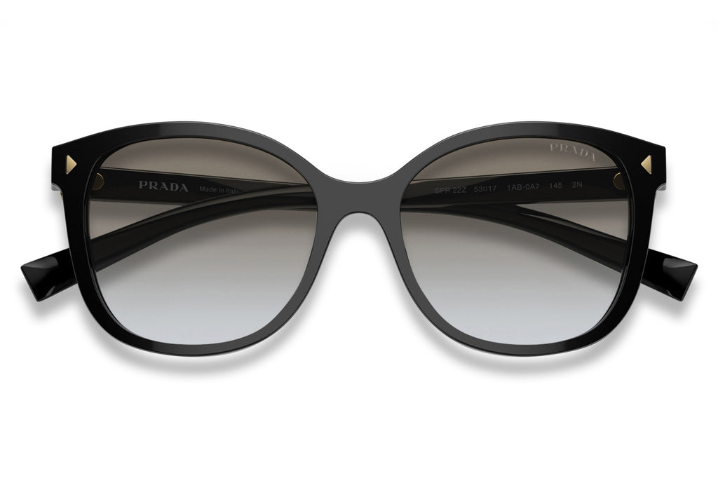 Prada - PR 22ZS Sunglasses Black with Grey Gradient Lenses (1AB0A7)