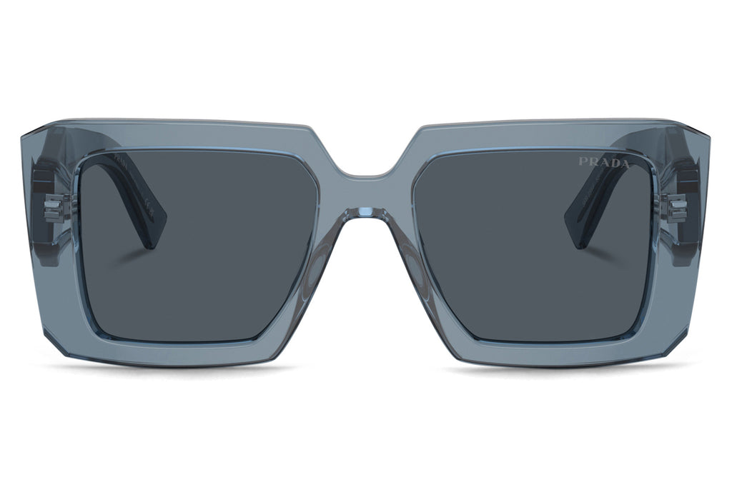 Prada - PR 23YSF (Low Bridge Fit) Sunglasses Transparent Graphite with Dark Grey Lenses (19O70B)