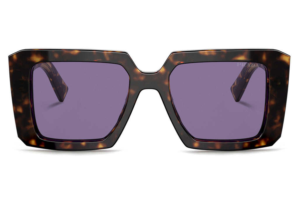 Prada - PR 23YSF (Low Bridge Fit) Sunglasses Tortoise with Violet Mirror Lenses (2AU05Q)