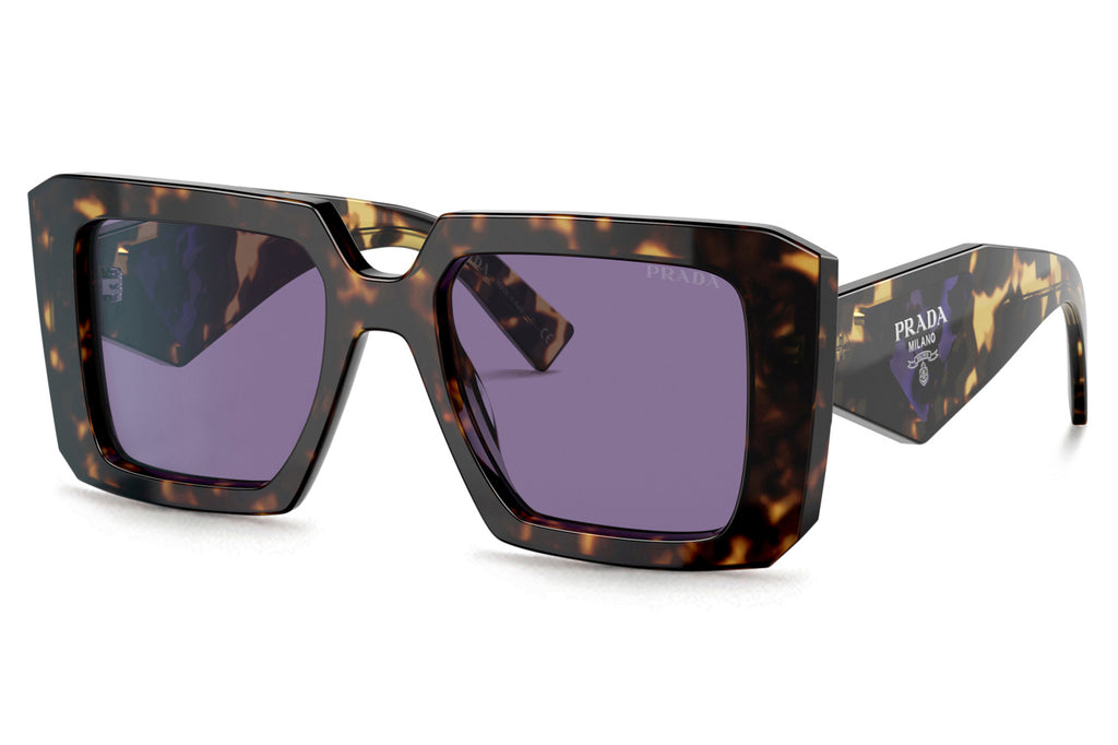 Prada - PR 23YSF (Low Bridge Fit) Sunglasses Tortoise with Violet Mirror Lenses (2AU05Q)