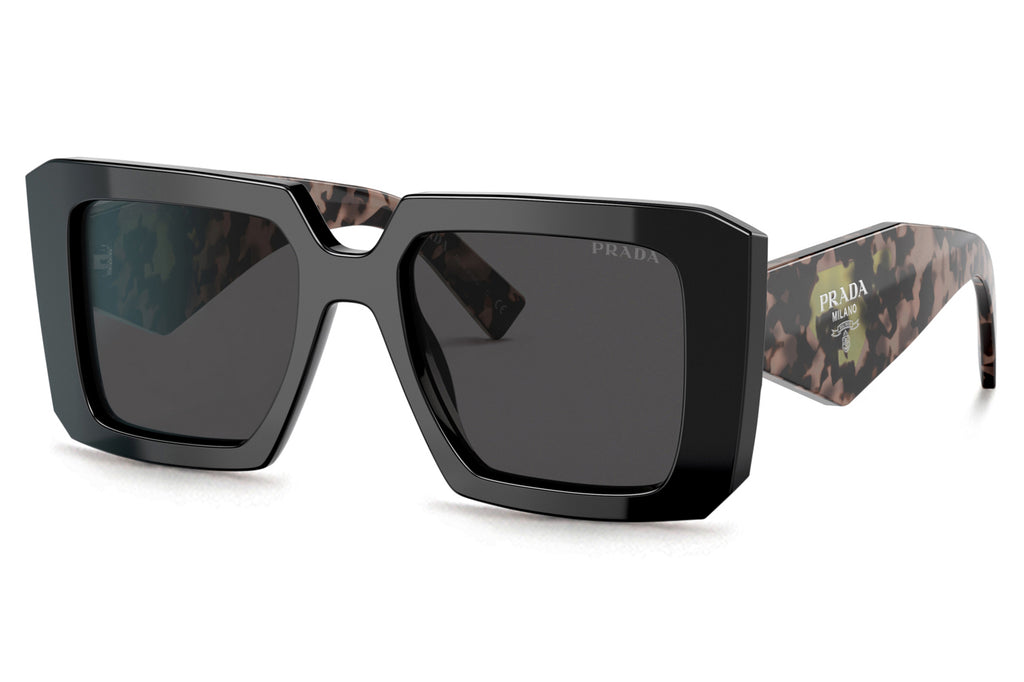 Prada - PR 23YS Sunglasses Black with Dark Grey Lenses (1AB5S0)