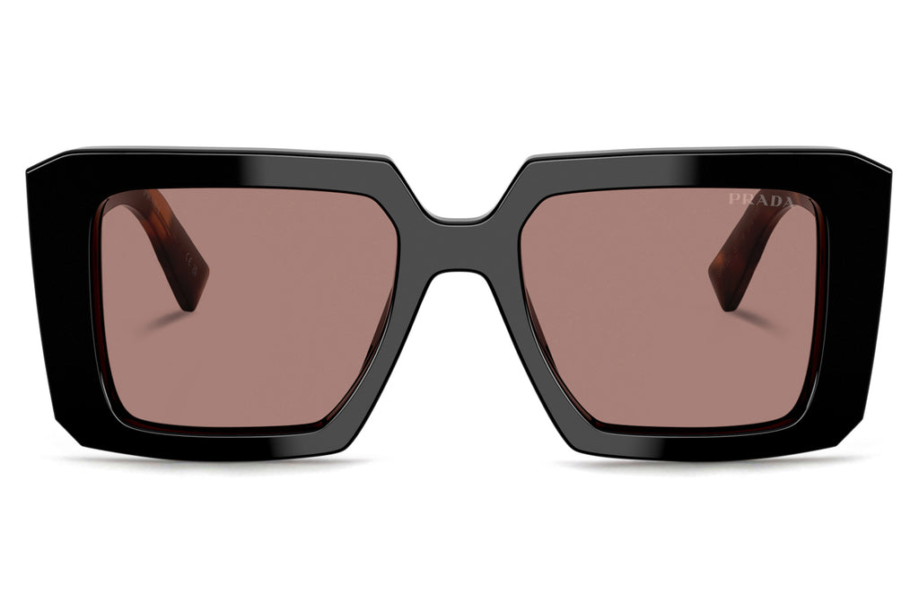 Prada - PR 23YS Sunglasses Black with Light Brown Lenses (27B60B)