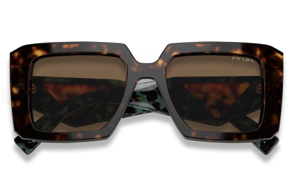 Prada - PR 23YS Sunglasses Tortoise with Dark Brown Lenses (2AU06B)
