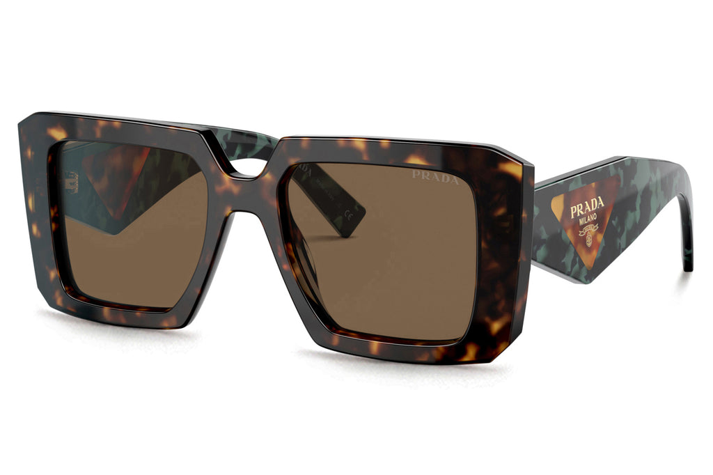 Prada - PR 23YS Sunglasses Tortoise with Dark Brown Lenses (2AU06B)